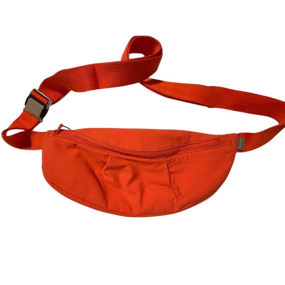 Athleta Orange Belt Bag Fanny Pack Crossbody Sport with Adjustable Strap